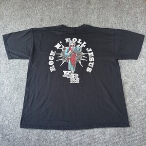 Kid Rock Rock N Roll Jesus T-Shirt Mens XL Black Excellent 2008 Local Muscle